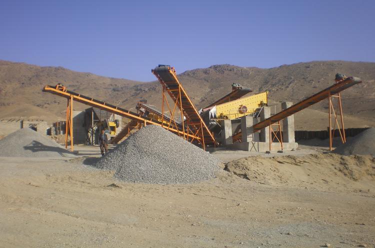 Afghanistan 200TPH Limestone Crushing Project Case