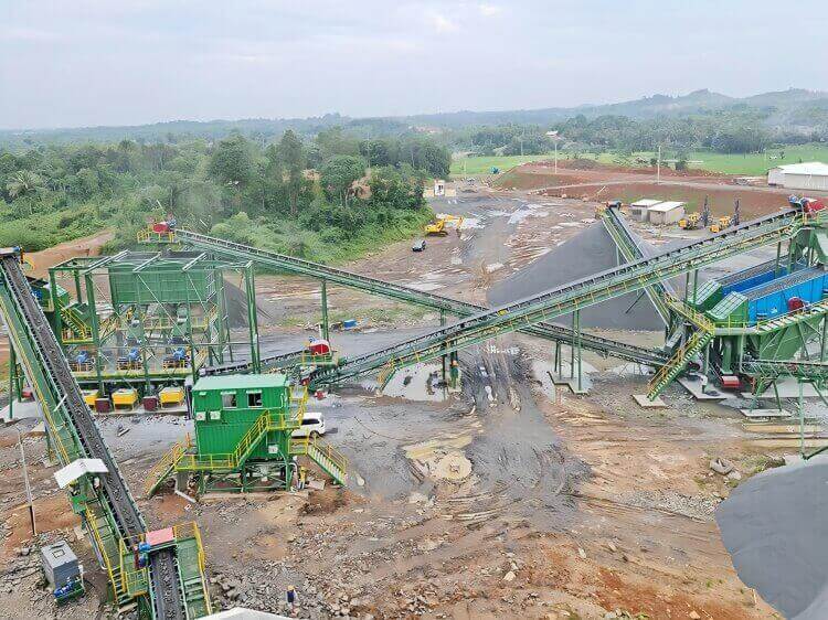 Indonesia 500 TPH Limestone Crushing and Screening Project